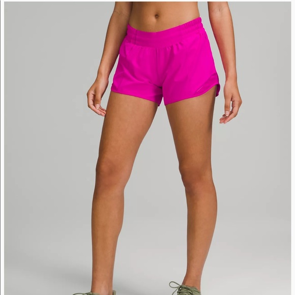 NWT Lululemon Hotty Hot Low-rise Lined Short 4” Size 4 (Purple Highlight) - Picture 6 of 7